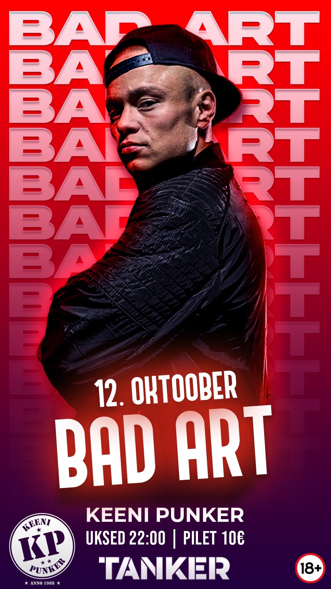 Räppar BAD ART Live  Keeni Punker peokohas